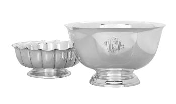 Two American Sterling Silver Bowls by 
																	 Reed & Barton